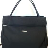 Borsa nera da donna con due scomparti interni