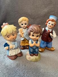 4 statuine vintage Capodimonte