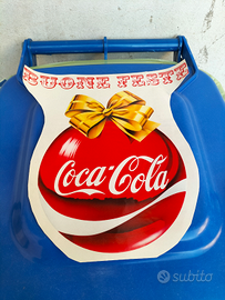 Grande Adesivo Pubblicitario Coca Cola Buone Feste