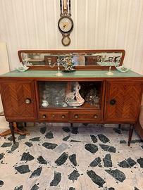 Soggiorno anni 50 palissandro: 2 credenze + tavolo