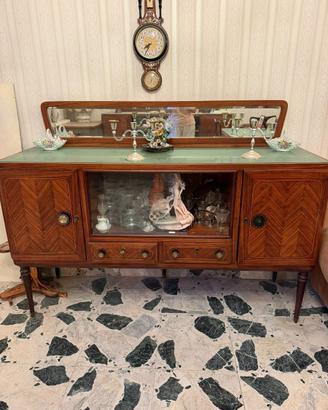 Soggiorno anni 50 palissandro: 2 credenze + tavolo