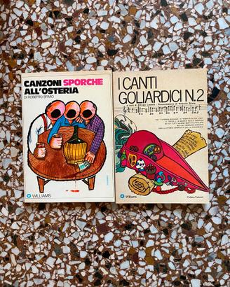 Lotto 2 Libri Vintage Anni '70 - Canzoni Sporche a