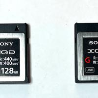 Memoria XQD da 64 e 128 Gb