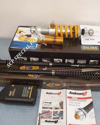 Bmw r nine t ohlins mono cartucce andreani misano