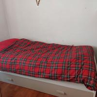 Letto singolo con secondo letto estraibile