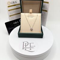 Collana Punto Luce Tondo 0,5 CT