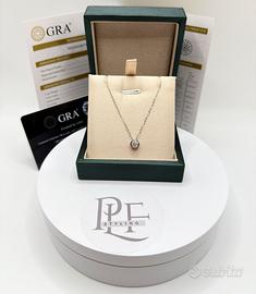 Collana Punto Luce Tondo 0,5 CT