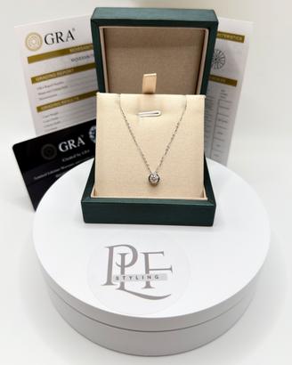 Collana Punto Luce Tondo 0,5 CT