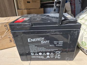 Batteria AGM 12v 80ah Nuova ENERGY SAFE.