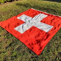 Grande bandiera SVIZZERA in cotone cm. 161 x 171