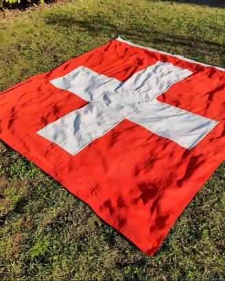 Grande bandiera SVIZZERA in cotone cm. 161 x 171