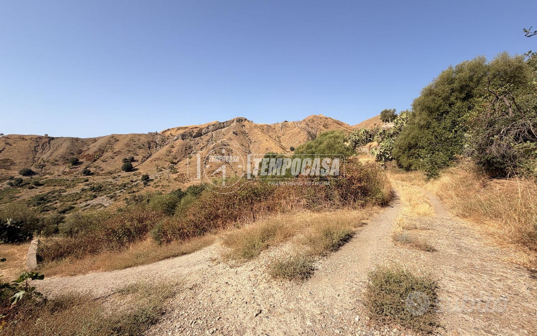 TERRENO AGRICOLO SCOSCESO A ROCCALUMERA - Vista 2