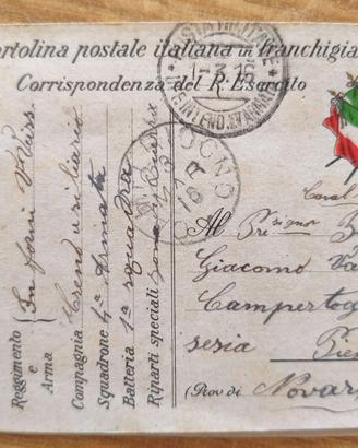 cartoline militari dal fronte 1916 IG. M.