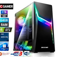 PC GAMING WORKSTATION, INTEL, 64GB, 1TB-M2, 3060Ti