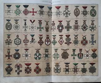 Stampa antica ordine dei Cavalieri