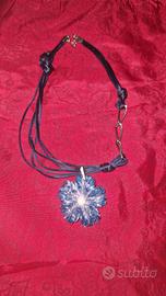 Collana con ciondolo in porcellana di capodimonte