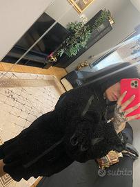 Pelliccia bomber in astracan imbottito