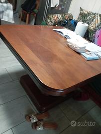 tavolo quadrato allungabile legno massello 