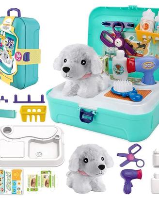 Gioco Valigetta Giocattolo Dottoressa Peluche cane