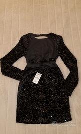 Vestito da Cocktail  Nero  Paillettes Stradivariou