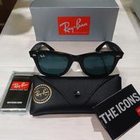  Rayban Wayfarer 2140 Lenti nere Misura 50 22 