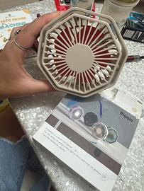 Mini ventilatore da tavolo ricaricabile USB bigqim
