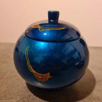 Vaso Contenitore Blu decorato