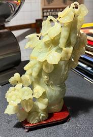 Scultura in giada cinese vintage