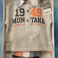 completo maglia e pantaloni bambino 12 mesi