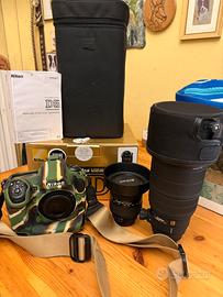 Fotocamera Nikon D5 piu ottiche