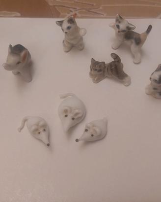 mini animali in ceramica