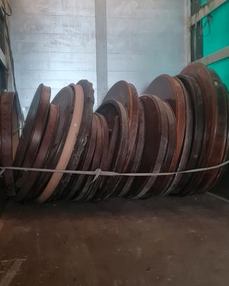 grande blocco di tavoli  tondi e ovali '800/'900 