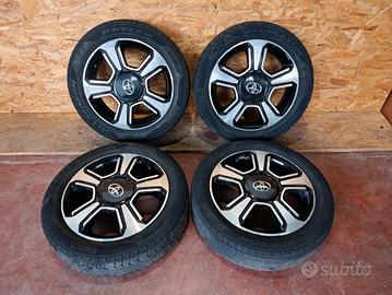 4 RUOTE CERCHI IN LEGA 15" TOYOTA AYGO ANNO 2015