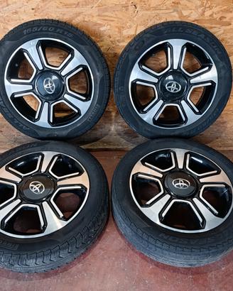 4 RUOTE CERCHI IN LEGA 15" TOYOTA AYGO ANNO 2015