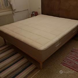 Materasso matrimoniale memory con rete a doghe