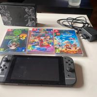 Nintendo Switch ed. "Super smash Bros" + 3 giochi