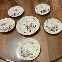 Serie N° 6 piatti Fratelli Vitali   ceramica Vecch