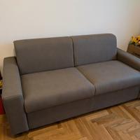 Divano letto 3 posti Gea in Nabuk Elephant