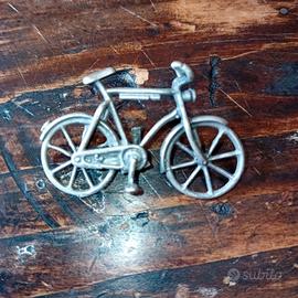 modellino bicicletta argento 800