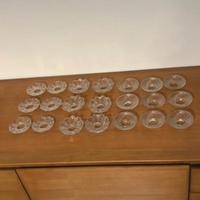 Lotto 21 bobèches in vetro/cristallo per lampadari