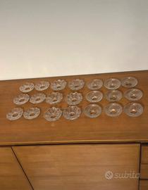 Lotto 21 bobèches in vetro/cristallo per lampadari