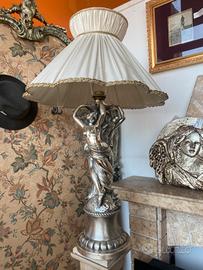 Lampada bagno argento