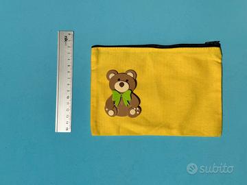 Scuola astuccio orso peluche