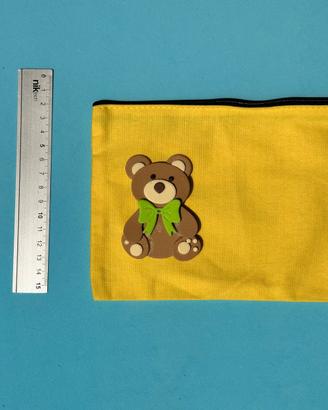 Scuola astuccio orso peluche