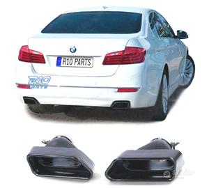 TERMINALI SCARICO BMW F10 F11 F12 F13 LOOK V8 NERO