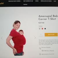 Maglia baby wearing Amarsupiel