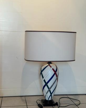 Lampada da tavolo in ceramica colorata H73cm