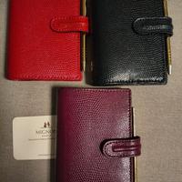 Eleganti piccole agendine in vera pelle 