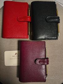 Eleganti piccole agendine in vera pelle 