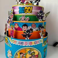 Torta scenografica teen titans go
